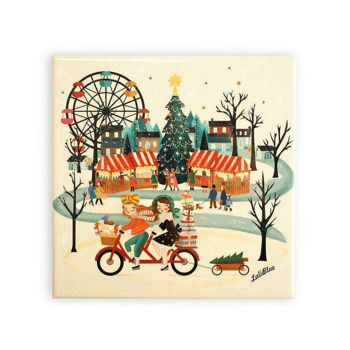 Christmas Market Tile by Laliblue