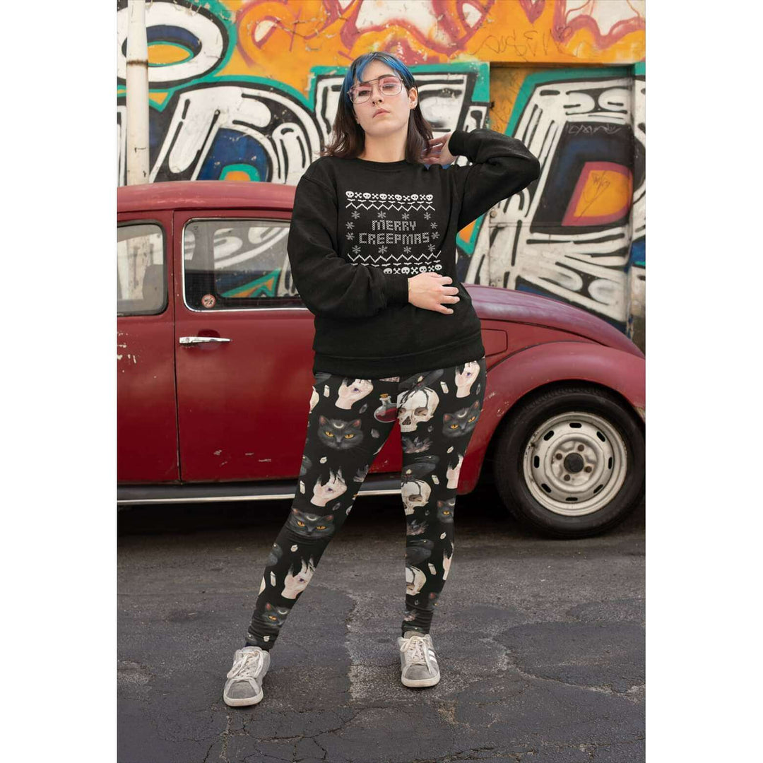 Christmas Merry Creepmas Ugly Sweater Tee - Unisex Shirt