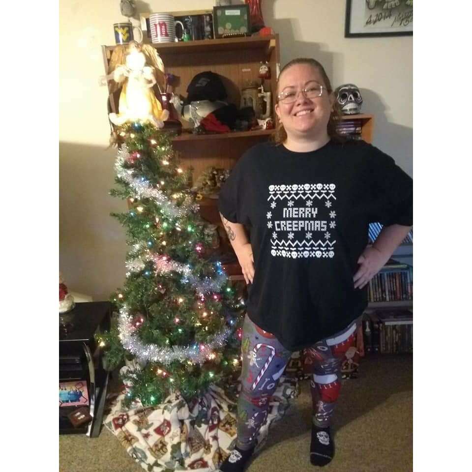 Christmas Merry Creepmas Ugly Sweater Tee - Unisex Shirt
