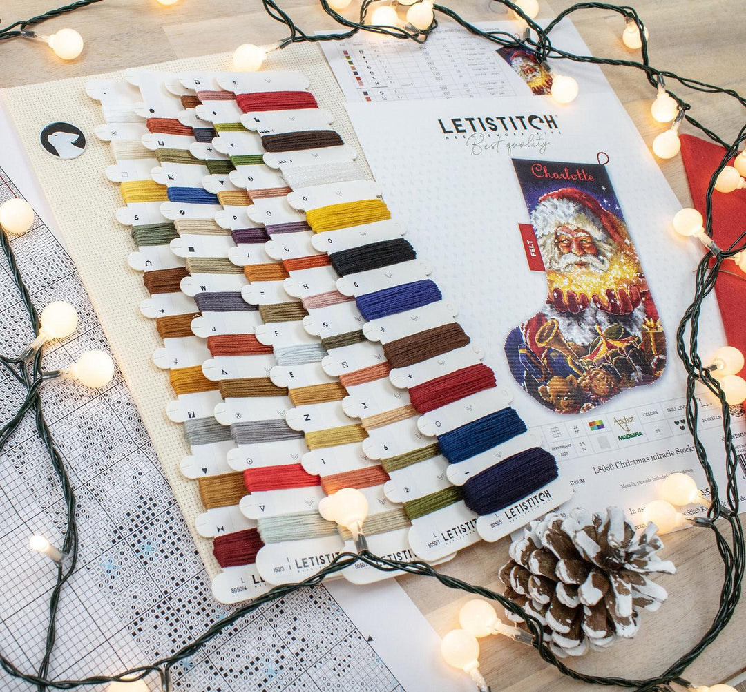 Christmas miracle Stocking L8050 Counted Cross Stitch Kit