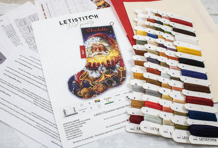 Christmas miracle Stocking L8050 Counted Cross Stitch Kit
