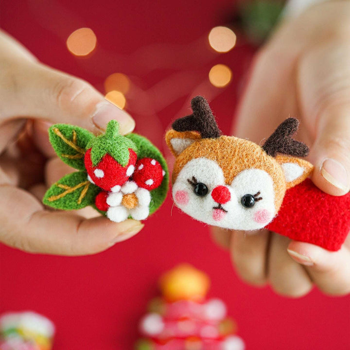 Christmas Needle Felting Kit. Wizardi DIY Wool Craft Kit F07N8-Z-13
