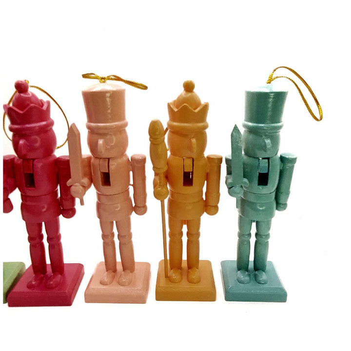 Christmas Nutcracker Set. Wizardi Classic Wooden Festive Decoration F07M14-11-N01616