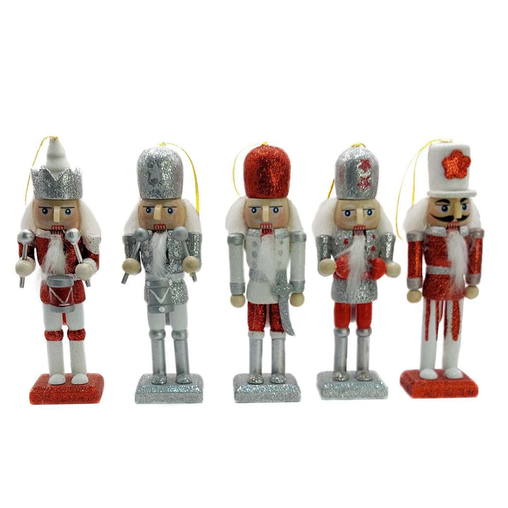Christmas Nutcracker Set. Wizardi Classic Wooden Festive Decoration F07M14-16-N01249