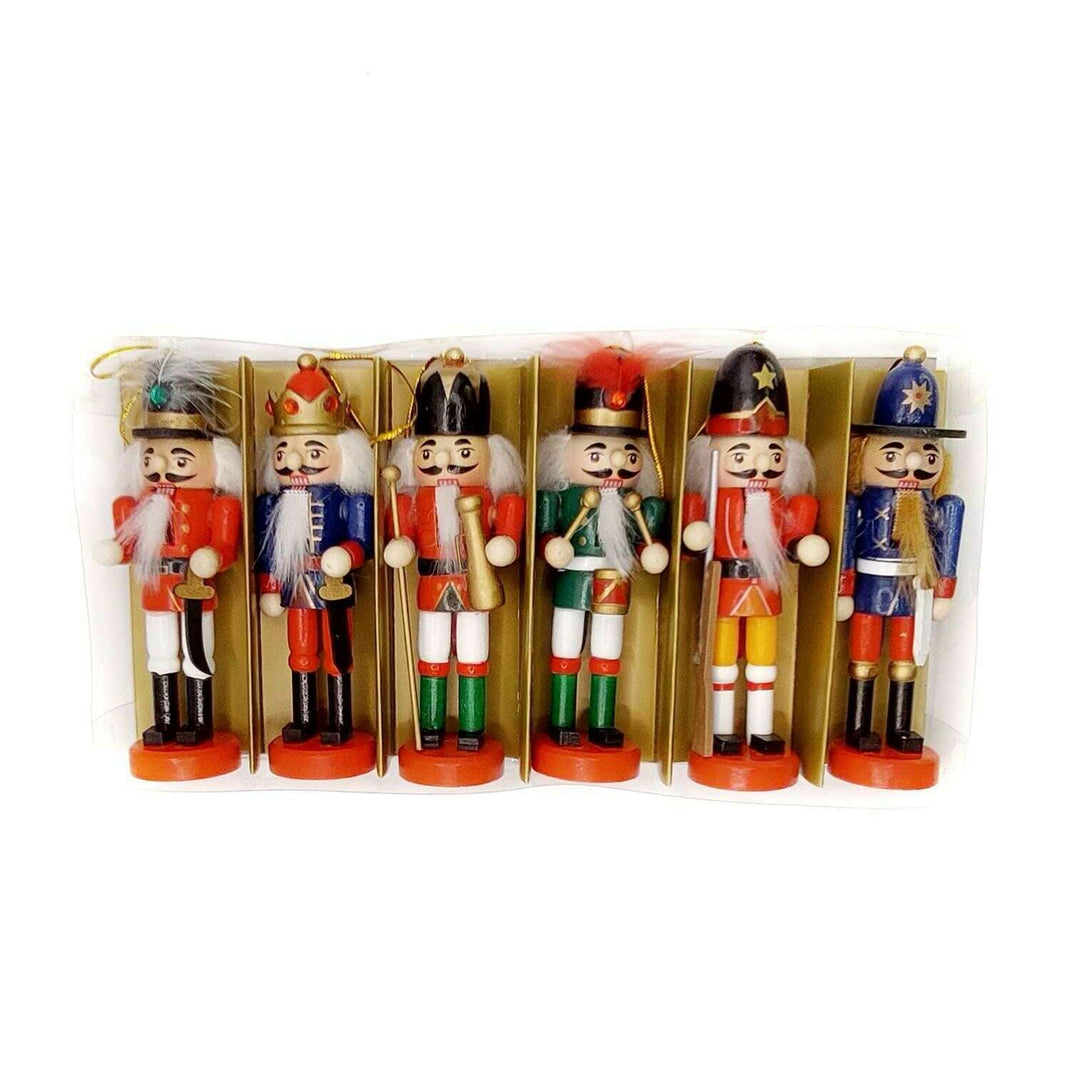 Christmas Nutcracker Set. Wizardi Classic Wooden Festive Decoration F07M14-7-N01382