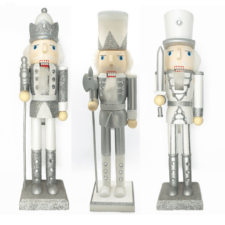 Christmas Nutcracker the Axeman. Wizardi Classic Wooden Festive Decoration F07M14-33-N01222B
