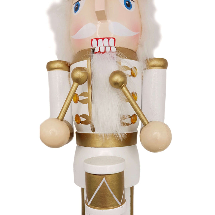 Christmas Nutcracker the Drummer. Wizardi Classic Wooden Festive Decoration F07M14-45-N01315A