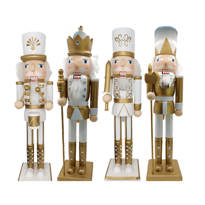 Christmas Nutcracker the Drummer. Wizardi Classic Wooden Festive Decoration F07M14-45-N01315A