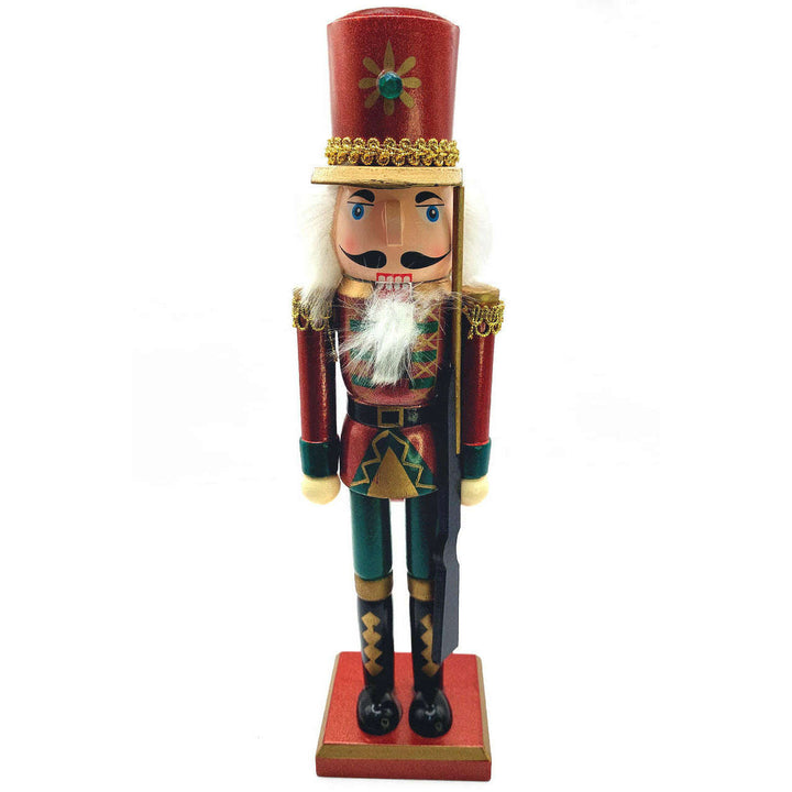 Christmas Nutcracker the Musketeer. Wizardi Classic Wooden Festive Decoration F07M14-40-N01012B