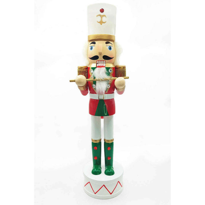 Christmas Nutcracker the Piper. Wizardi Classic Wooden Festive Decoration F07M14-32-N01819C