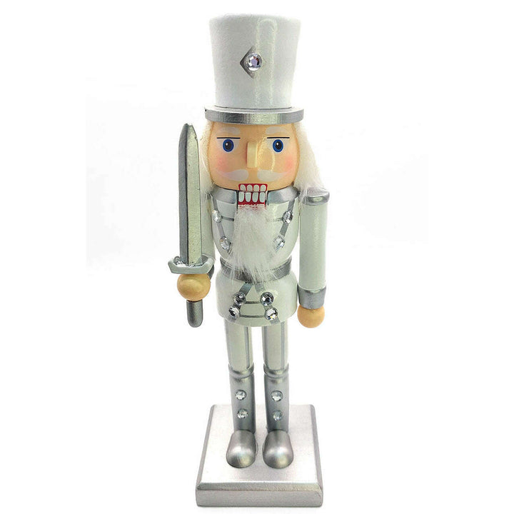 Christmas Nutcracker the Swordsman. Wizardi Classic Wooden Festive Decoration F07M14-34-N01364A