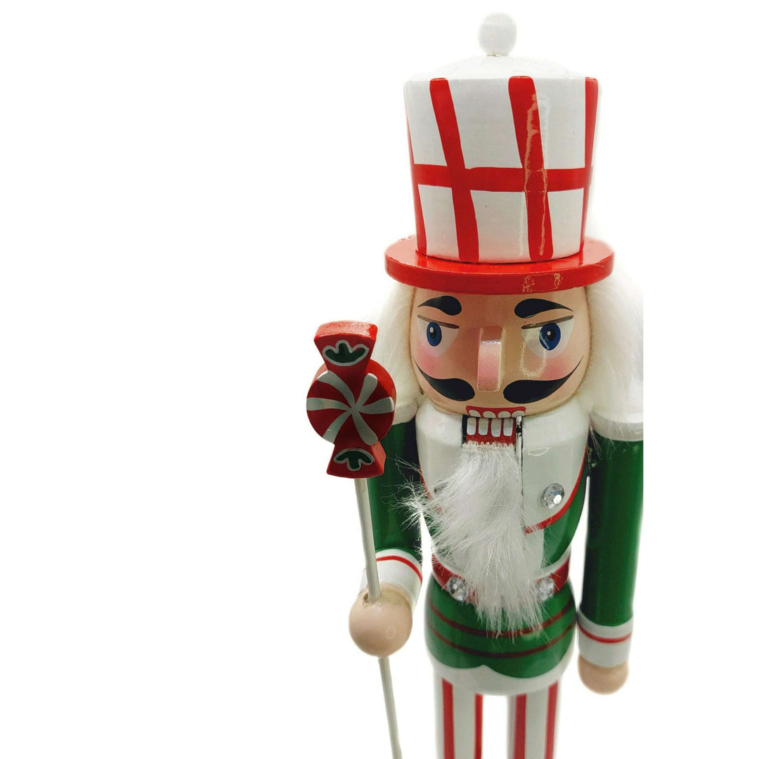Christmas Nutcracker. Wizardi Classic Wooden Festive Decoration F07M14-31-N01702A
