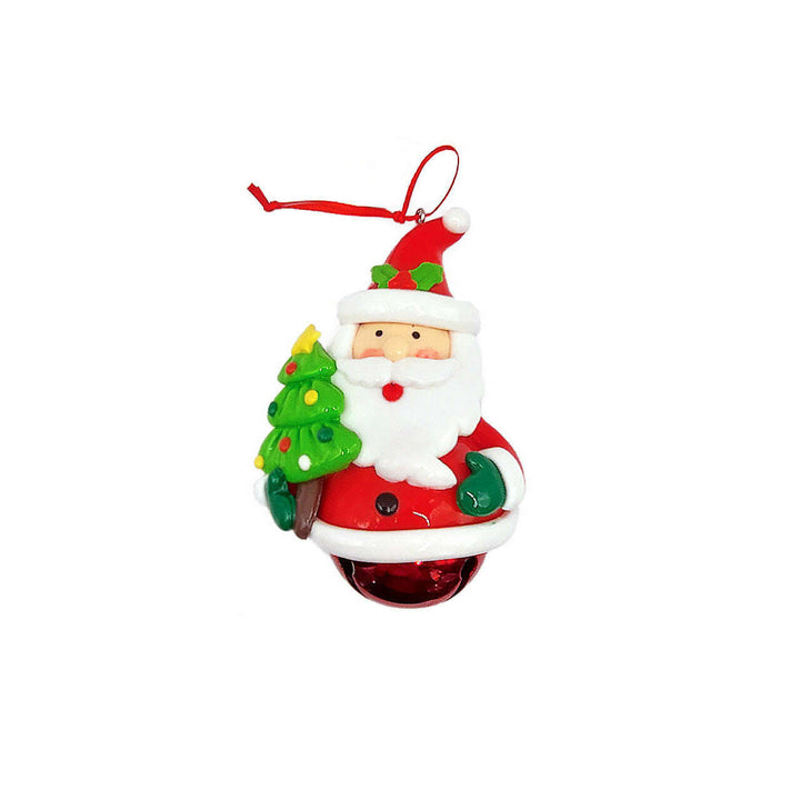 Christmas Ornament - Glossy Gingerbread Santa. Wizardi Festive Decoration F07-N2-14-E2504A
