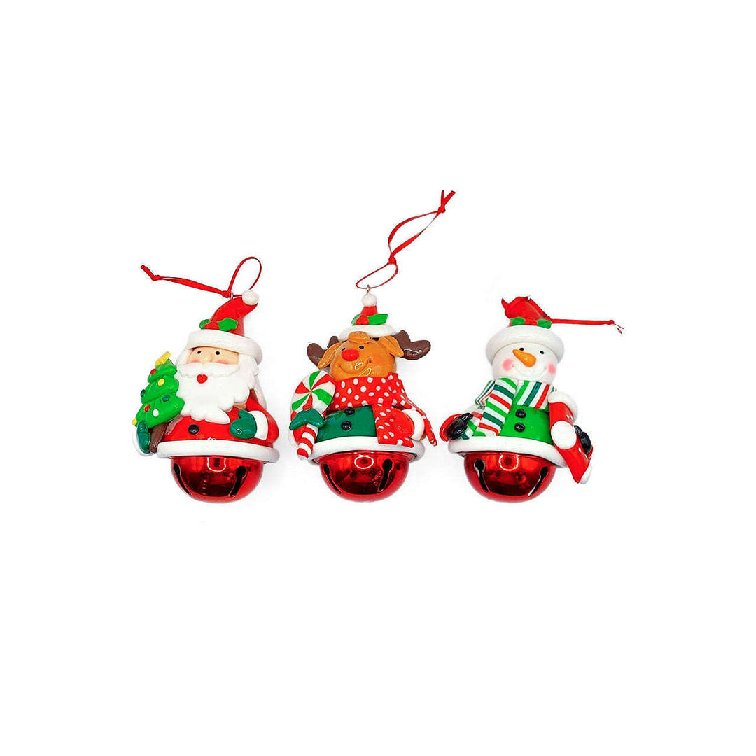 Christmas Ornament - Glossy Gingerbread Santa. Wizardi Festive Decoration F07-N2-14-E2504A