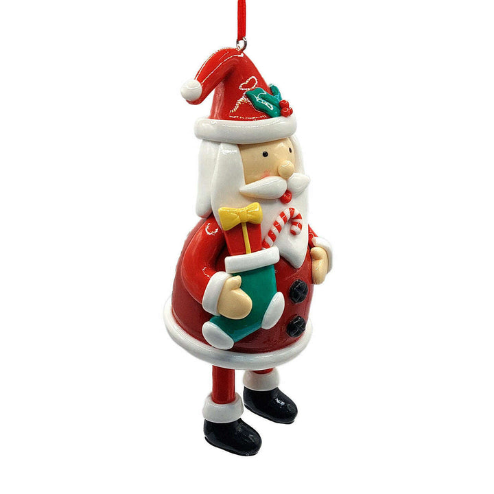 Christmas Ornament - Glossy Gingerbread Santa. Wizardi Festive Decoration F07-N2-16-CEE019A