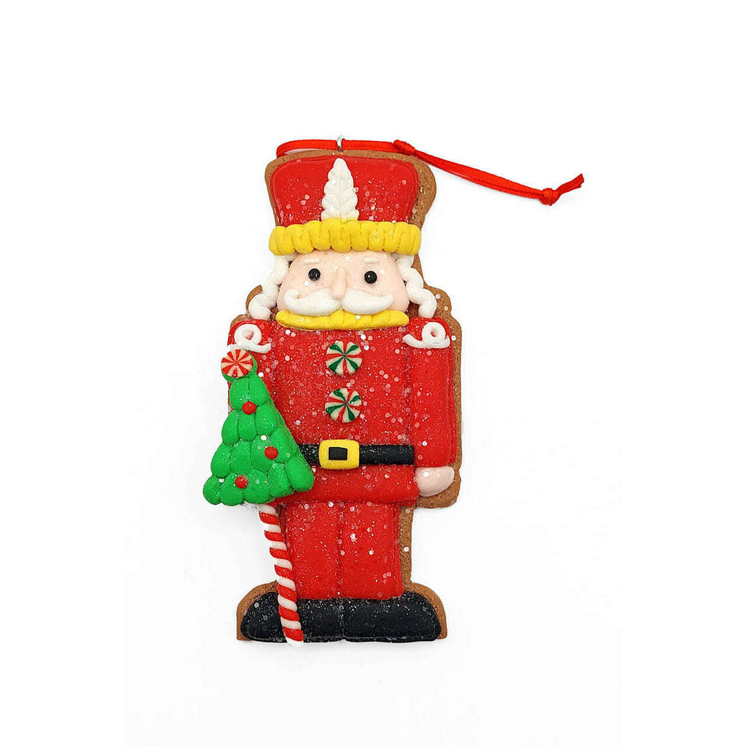 Christmas Ornament- Gingerbread Red Soldier. Wizardi Festive Decoration F07-N2-4-A2584A
