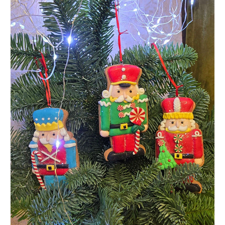 Christmas Ornament- Gingerbread Red Soldier. Wizardi Festive Decoration F07-N2-4-A2584A