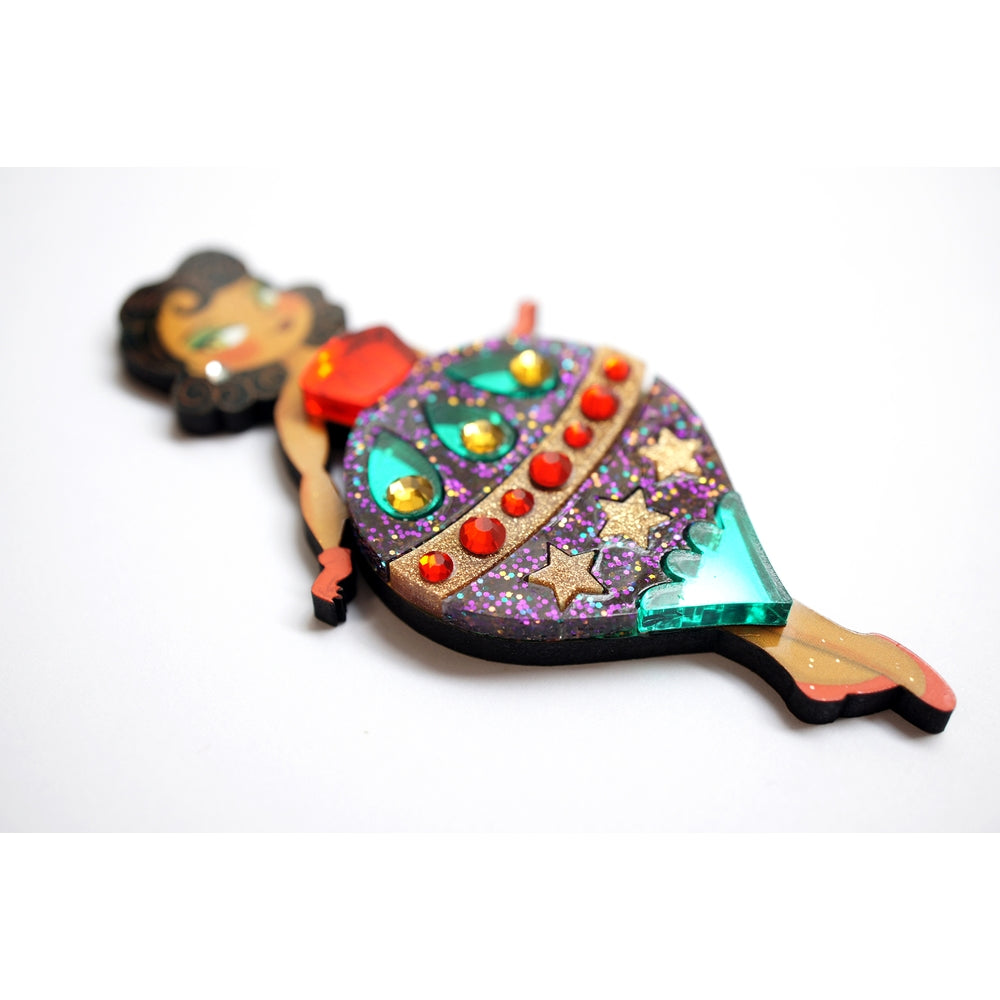 Christmas Ornament with Stars Brooch by Laliblue 3