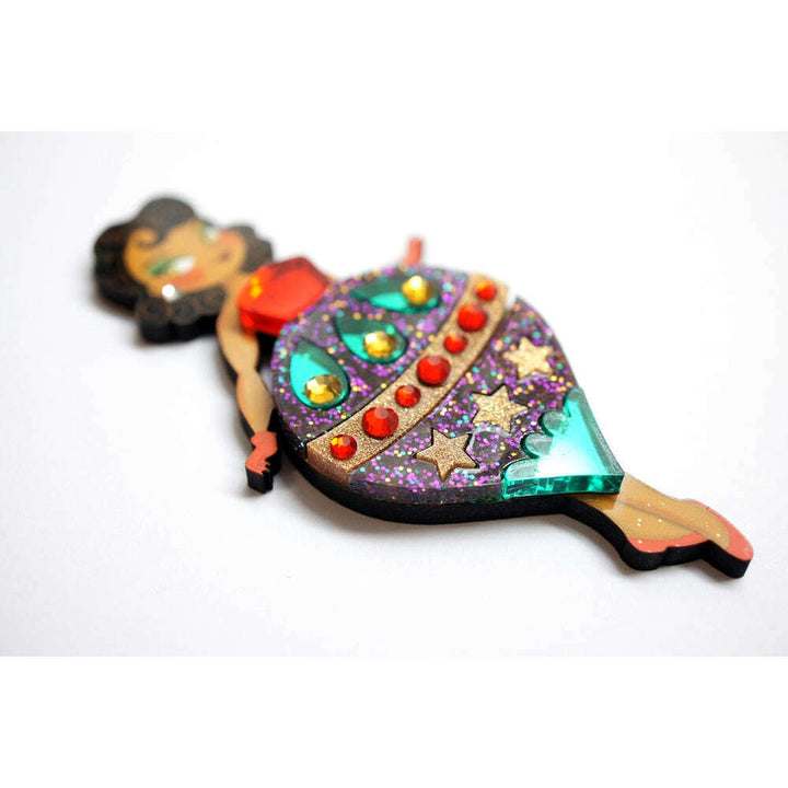 Christmas Ornament with Stars Brooch by Laliblue – view 4