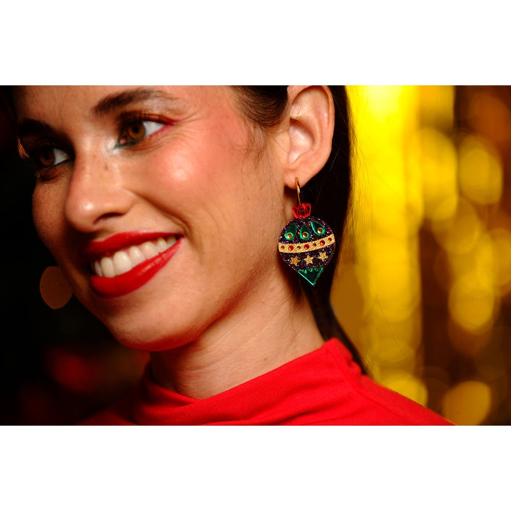Christmas Ornament with Stars Earrings by Laliblue 1
