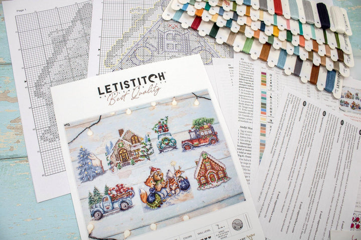 Christmas Ornaments Kit L8051 Counted Cross Stitch Kit