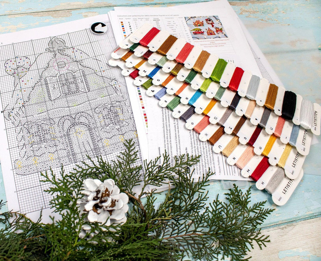 Christmas Ornaments Kit L8055 Counted Cross Stitch Kit