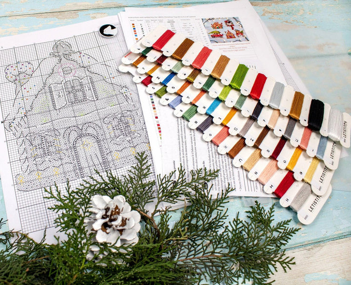 Christmas Ornaments Kit L8055 Counted Cross Stitch Kit