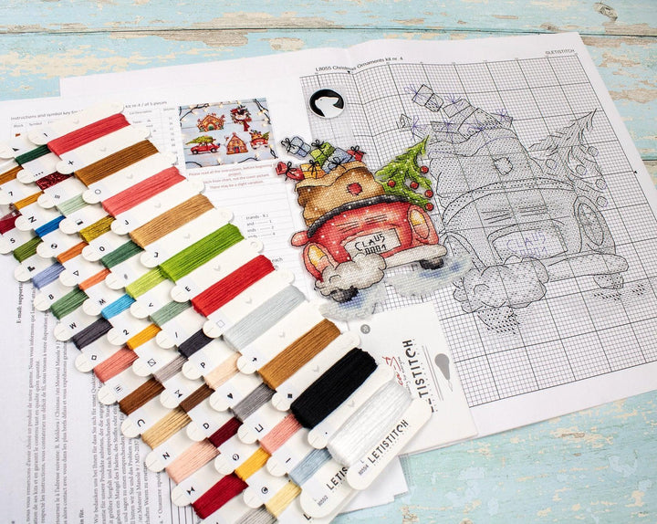 Christmas Ornaments Kit L8055 Counted Cross Stitch Kit