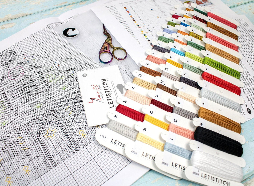 Christmas Ornaments Kit L8055 Counted Cross Stitch Kit