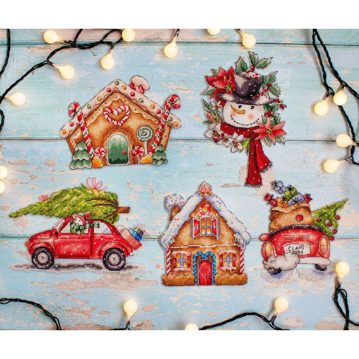 Christmas Ornaments Kit L8055 Counted Cross Stitch Kit