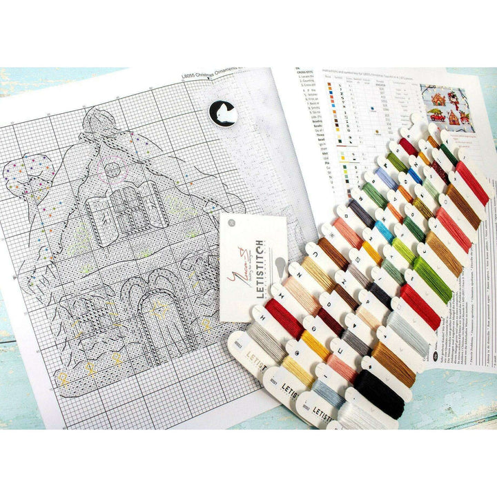 Christmas Ornaments Kit L8055 Counted Cross Stitch Kit