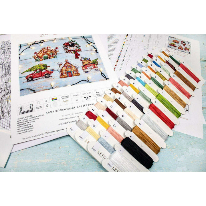 Christmas Ornaments Kit L8055 Counted Cross Stitch Kit