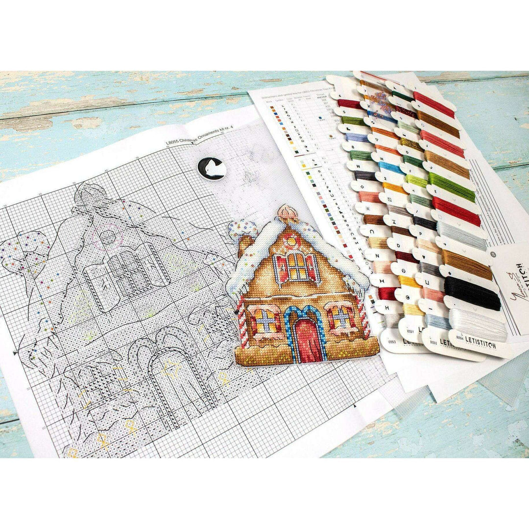 Christmas Ornaments Kit L8055 Counted Cross Stitch Kit
