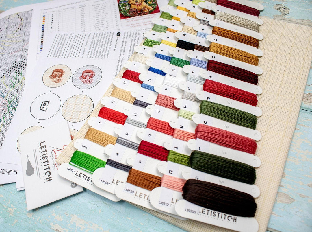 Christmas Puppy L8053 Counted Cross Stitch Kit