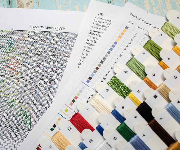 Christmas Puppy L8053 Counted Cross Stitch Kit