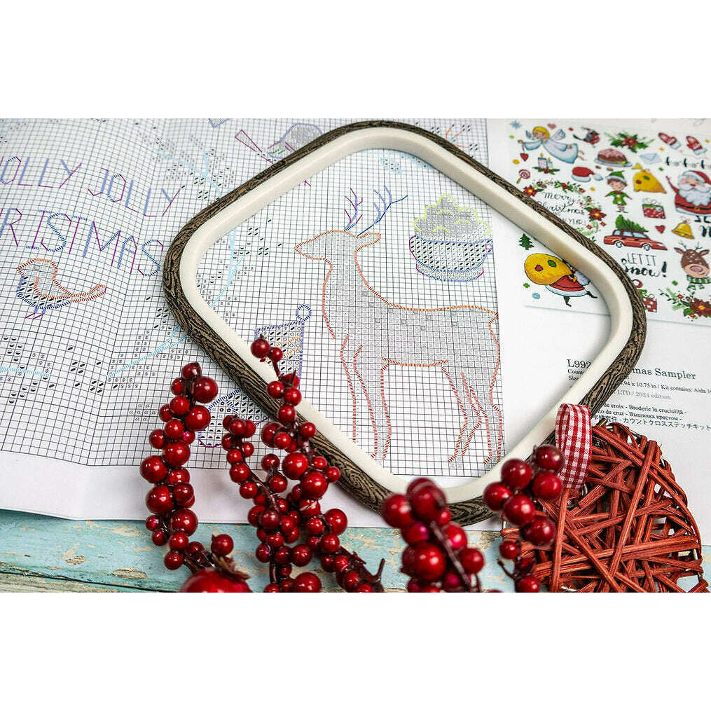 Christmas Sampler L9928 Counted Cross Stitch Kit