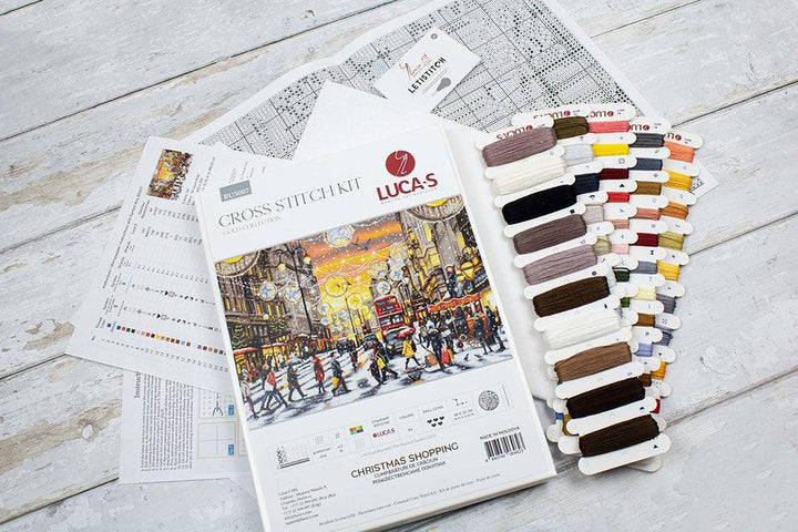 Christmas Shopping BU5007L Counted Cross-Stitch Kit