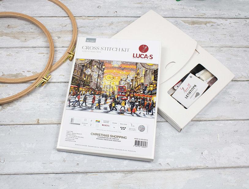 Christmas Shopping BU5007L Counted Cross-Stitch Kit