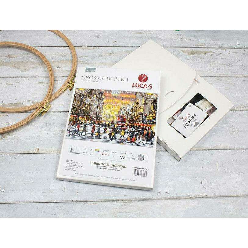 Christmas Shopping BU5007L Counted Cross-Stitch Kit