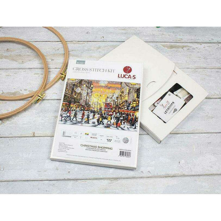 Christmas Shopping BU5007L Counted Cross-Stitch Kit