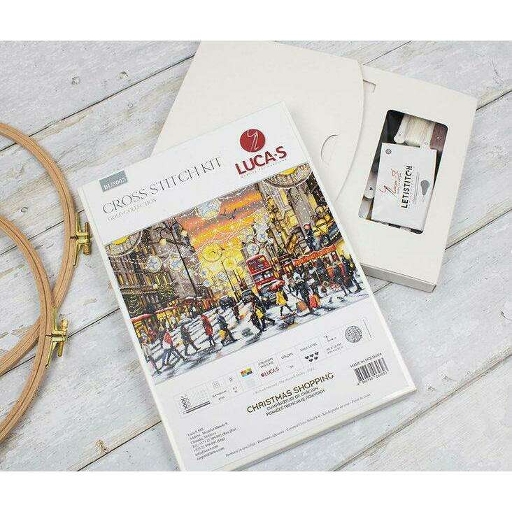 Christmas Shopping BU5007L Counted Cross-Stitch Kit