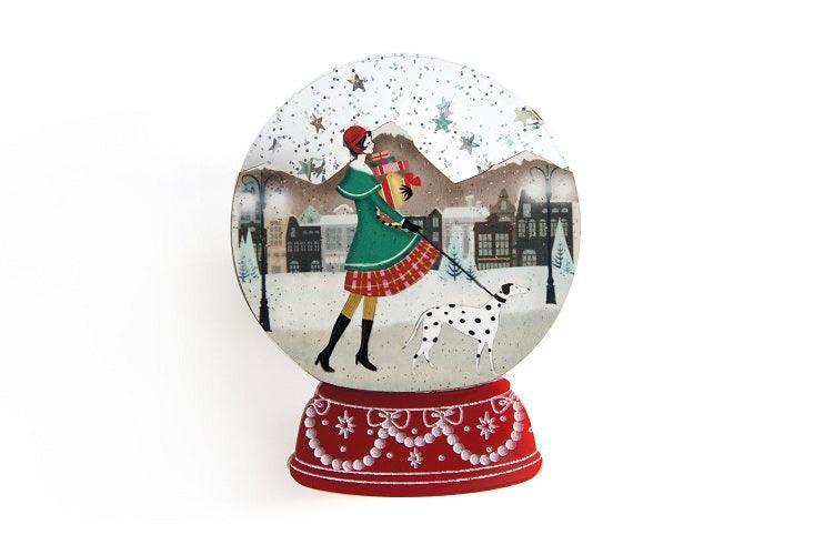 Christmas Shopping Snow Globe Brooch by Laliblue - Quirks!