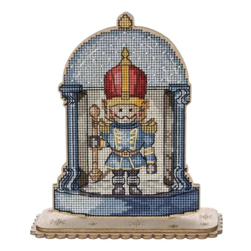 Christmas Soldier Cross-stitch kit on wood FLW-049