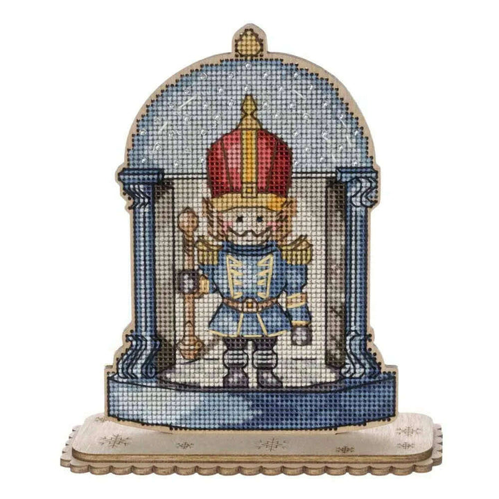 Christmas Soldier Cross-stitch kit on wood FLW-049