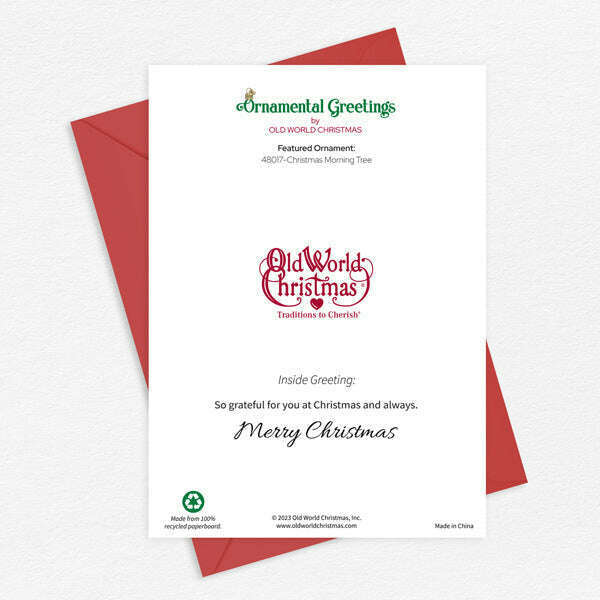 Old World Christmas Christmas Tree Christmas Card
