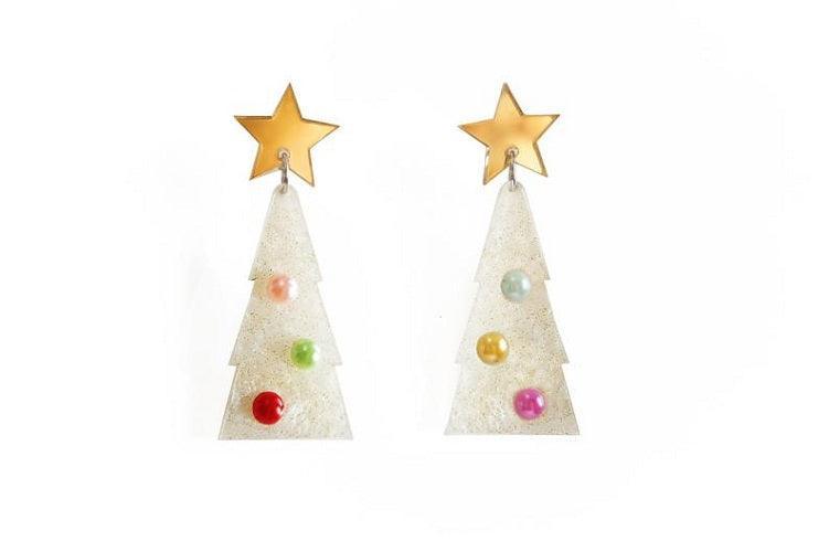 Christmas Tree Earrings by Laliblue - Quirks!