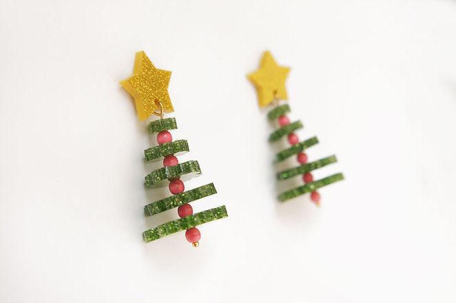 Christmas Tree Earrings by LaliBlue - Quirks!