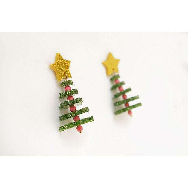 Christmas Tree Earrings by LaliBlue - Quirks!