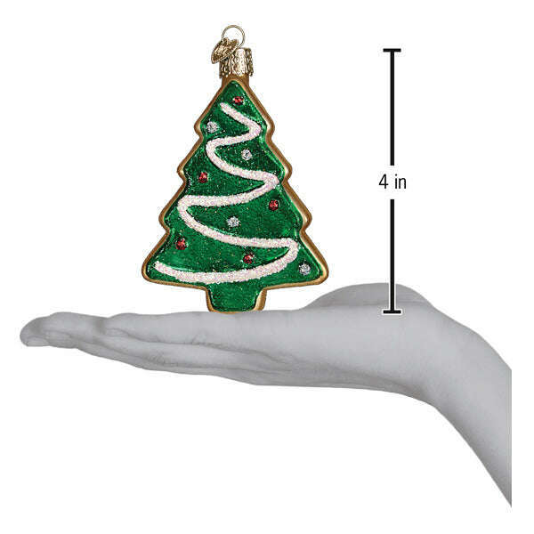 Old World Christmas Christmas Tree Sugar Cookie Blown Glass Ornament
