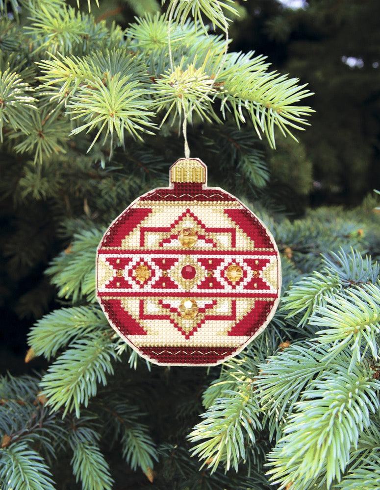 Christmas tree toy. Plastic Canvas Cross-stitch kit T-09C